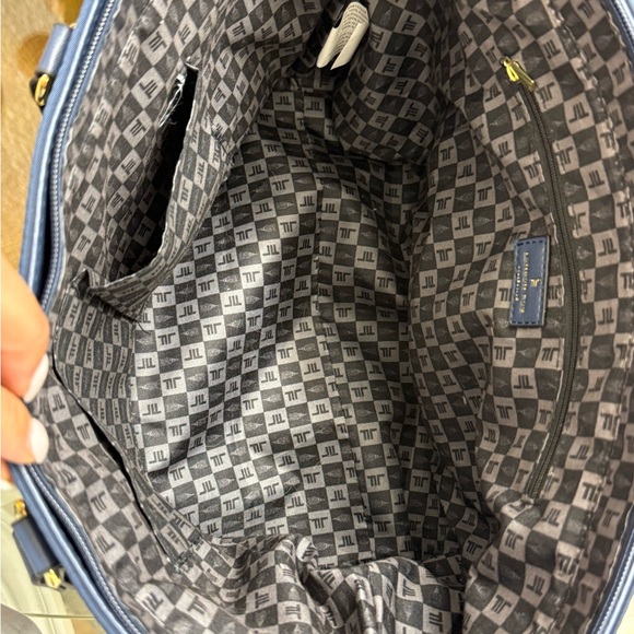 London Fog Midnight Blue Tote NEVER USED - Picture 4 of 5